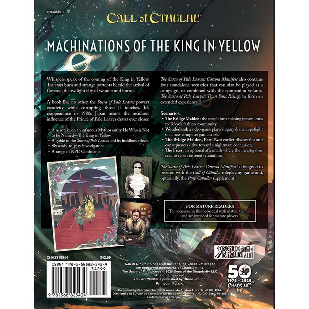 Call Of Cthulhu: The Sutra Of Pale Leaves Volume 2 - Carcosa Manifest