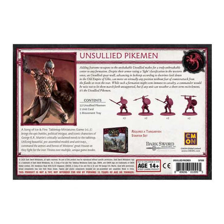 A Song of Ice & Fire: Unsullied Pikemen