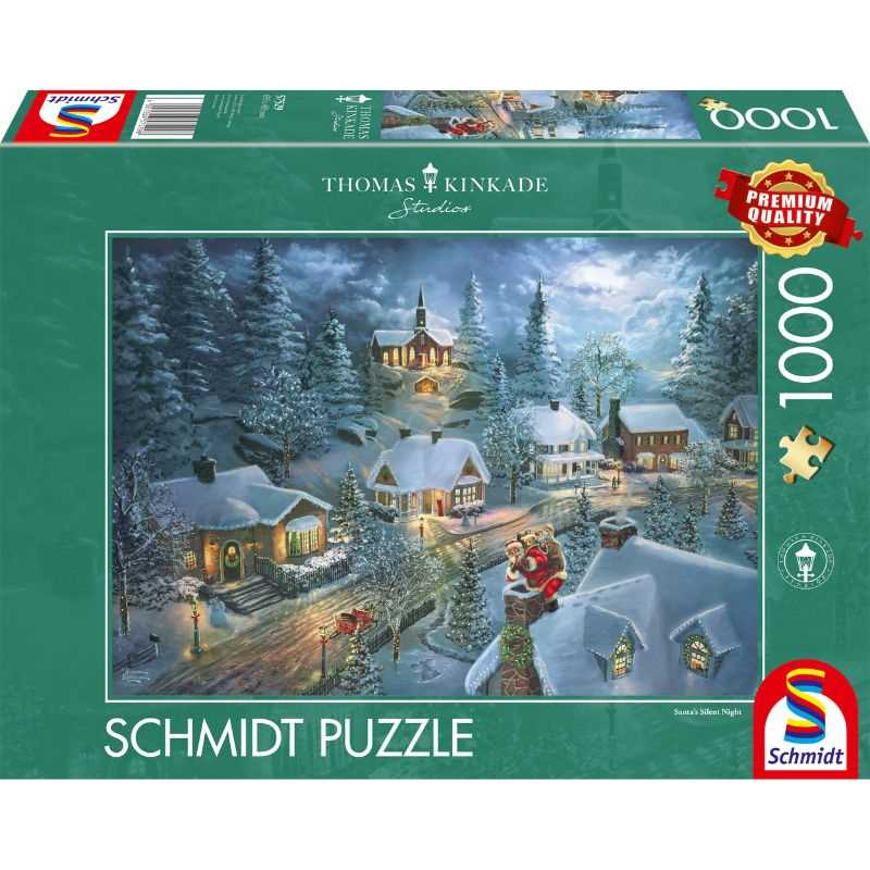 Thomas Kinkade: Santa's Silent Night (1000pc)