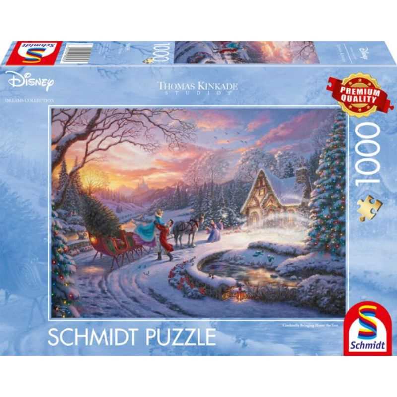 Thomas Kinkade: Disney Cinderella Brining Home the Tree (1000pc)
