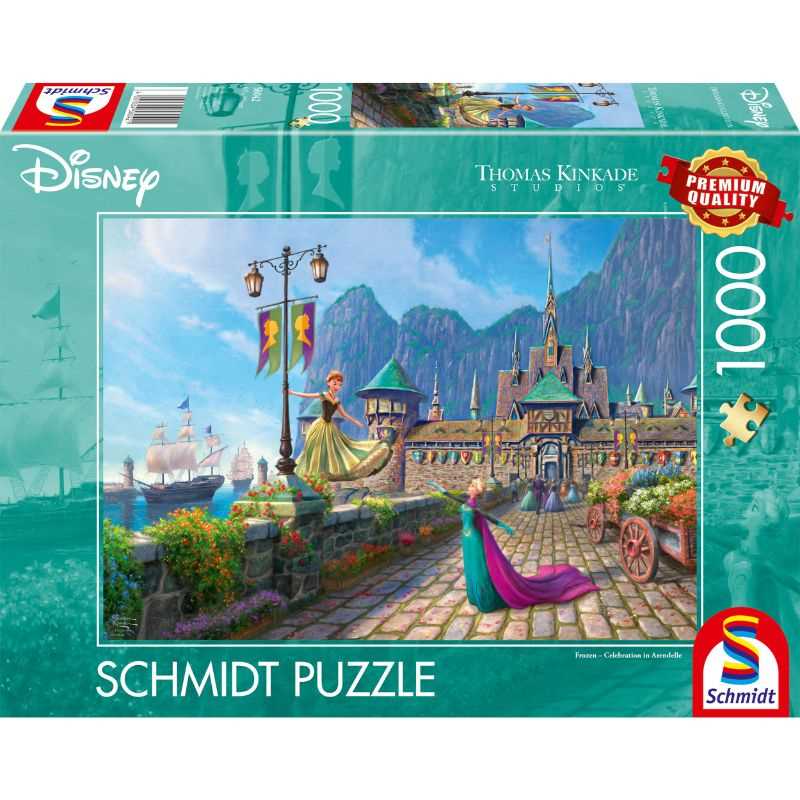 Thomas Kinkade: Disney Frozen Celebrating in Arendelle (1000pc)