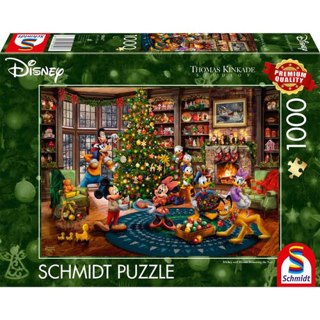 Thomas Kinkade: Disney Mickey & Minnie Trimming The Tree (1000pc)