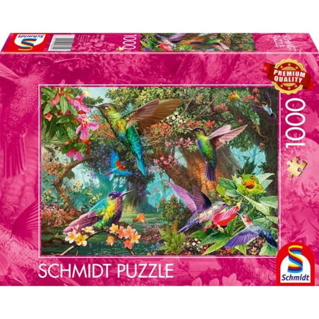 Hummingbirds in a Burst of Colour (1000pc)