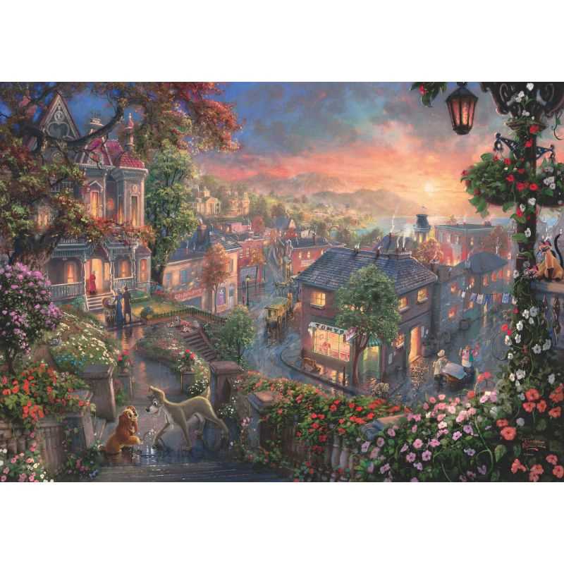 Thomas Kinkade: Disney Lady & the Tramp (1000pc)