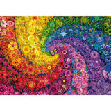 Colourful Swirl of Flowers (2000pc)