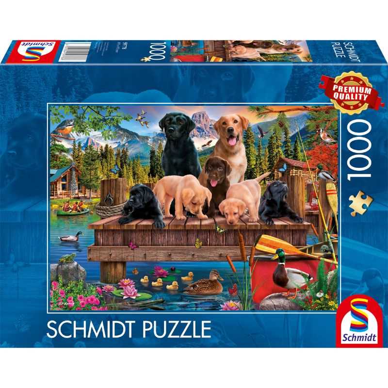 Dog Family by the Lake (1000pc)