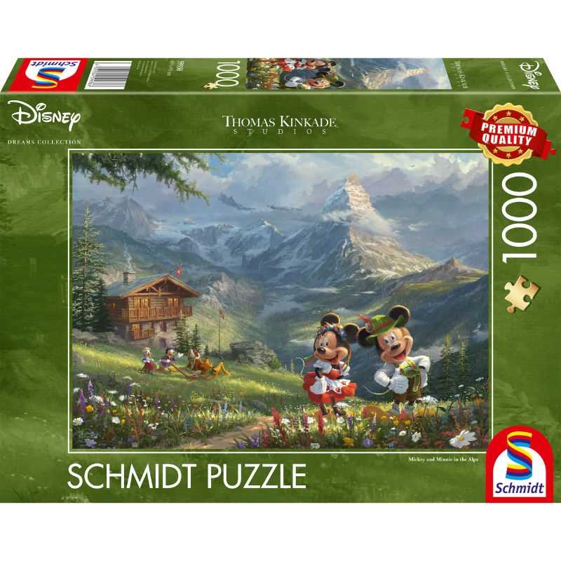 Thomas Kinkade: Disney Mickey & Minnie in the Alps (1000pc)