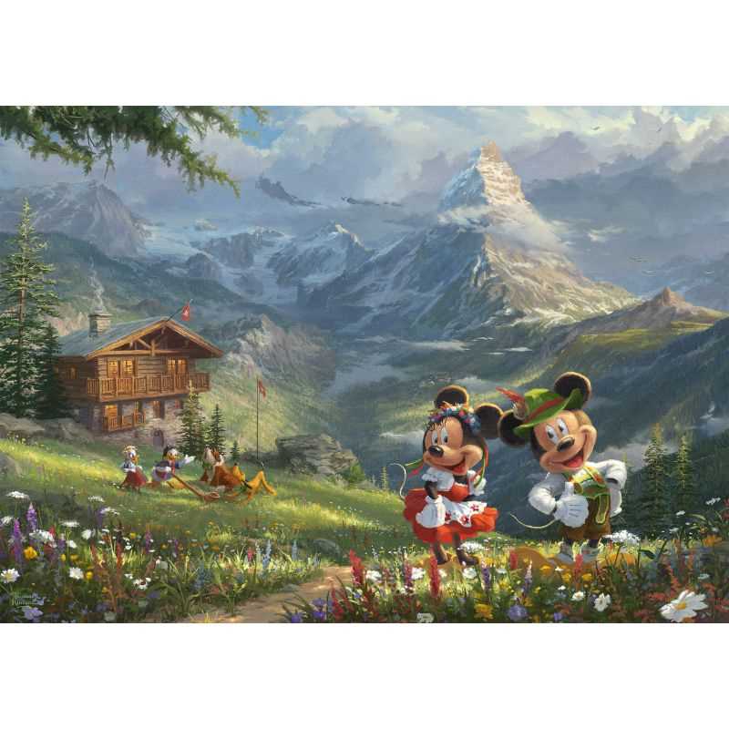 Thomas Kinkade: Disney Mickey & Minnie in the Alps (1000pc)
