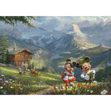 Thomas Kinkade: Disney Mickey & Minnie in the Alps (1000pc)