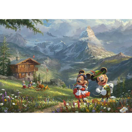 Thomas Kinkade: Disney Mickey & Minnie in the Alps (1000pc)