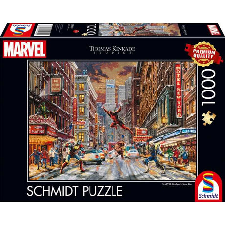Thomas Kinkade: Marvel Deadpool Snow Day (1000pc)