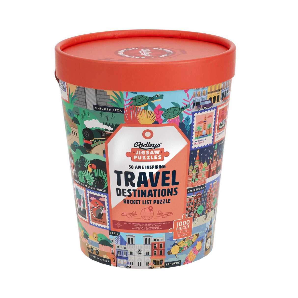 50 Awe-Inspiring Travel Destinations Bucket List (1000pc)