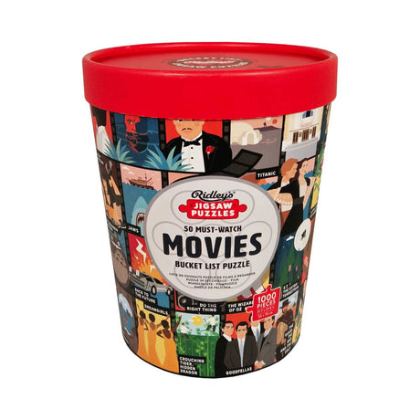 50 Must-Watch Scary Movies Bucket List Jigsaw Puzzles