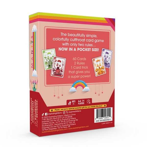 Exploding Kittens Mantis – Gioco Di Carte Per 2-6 Giocatori, 15 Minuti, Semplice E Divertente, Per Famiglie E Bambini, Edizione Italiana