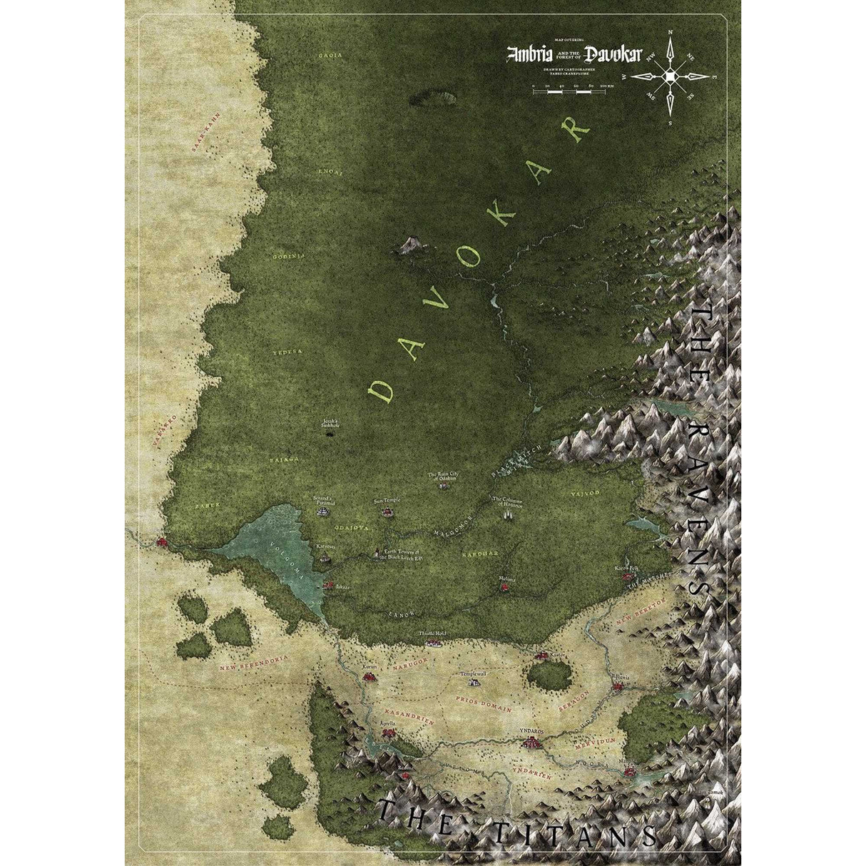 Symbaroum: Ambria & Davokar Map Pack