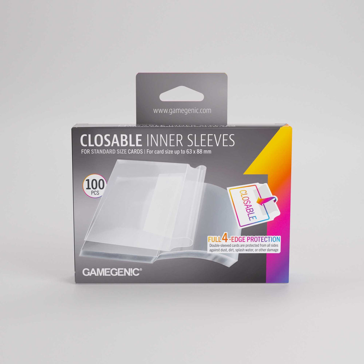 Gamegenic Closable Inner Sleeves 64x89 (100 ct.)