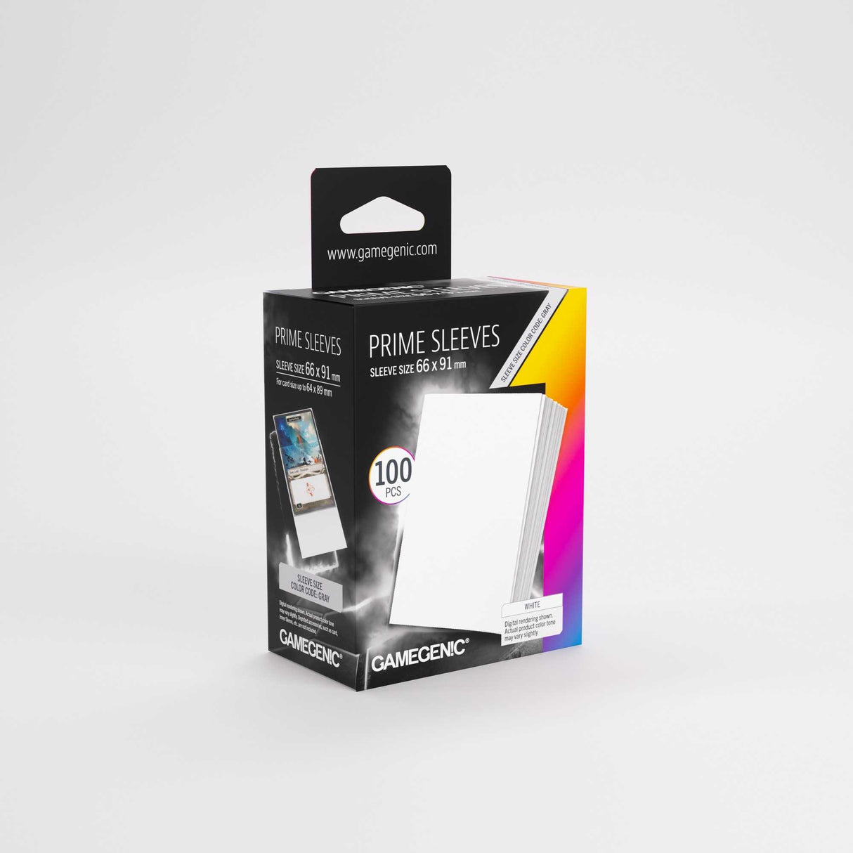 Gamegenic Prime Sleeves White 66x91 (100 ct.)