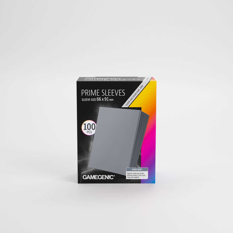Gamegenic Prime Sleeves Dark Gray 66x91 (100 ct.)