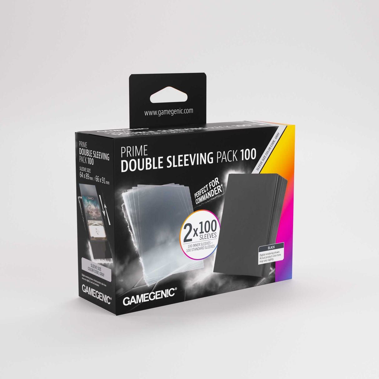 Gamegenic Prime Double Sleeving Pack 66x91 (100 ct.)