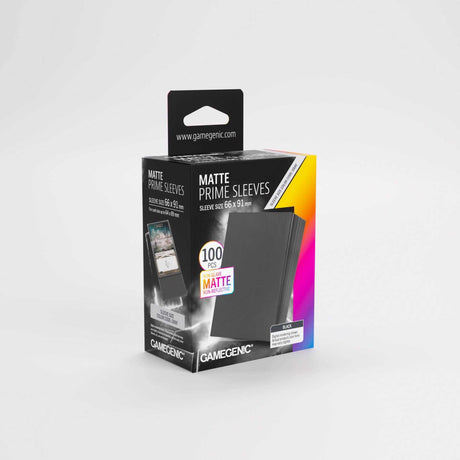 Gamegenic Matte Prime Sleeves Black 66x91 (100 ct.)