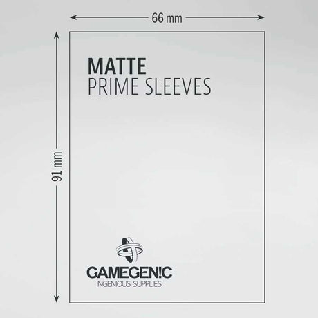 Gamegenic Matte Prime Sleeves Black 66x91 (100 ct.)