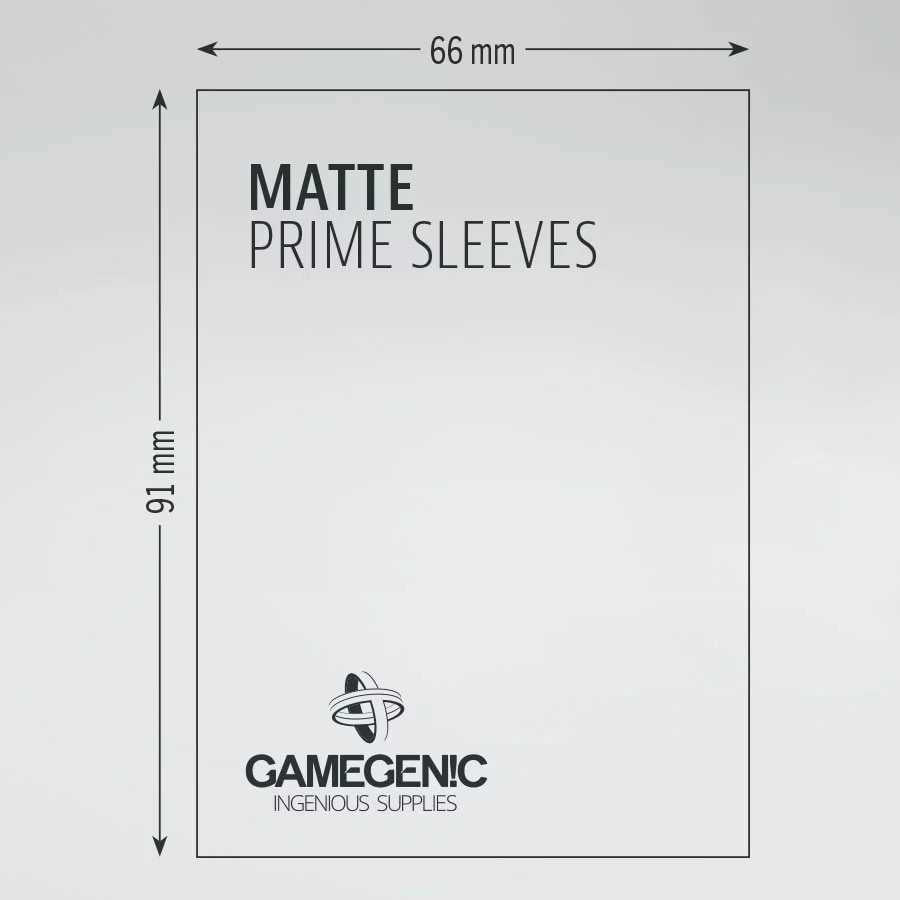 Gamegenic Matte Prime Sleeves Blue 66x91 (100 ct.)