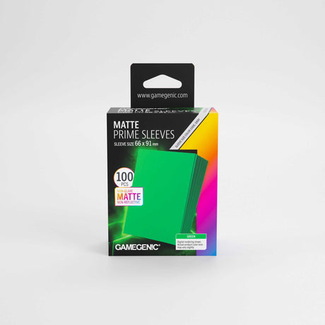 Gamegenic Matte Prime Sleeves Green 66x91 (100 ct.)