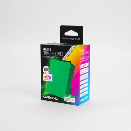 Gamegenic Matte Prime Sleeves Green 66x91 (100 ct.)