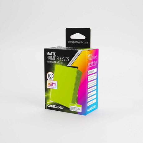 Gamegenic Matte Prime Sleeves Lime 66x91 (100 ct.)