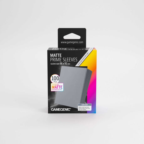Gamegenic Matte Prime Sleeves Dark Gray 66x91 (100 ct.)