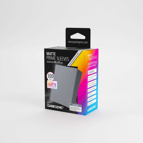 Gamegenic Matte Prime Sleeves Dark Gray 66x91 (100 ct.)