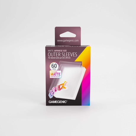 Gamegenic Matte Outer Sleeves Japanese Size 65x92 (60 ct.)