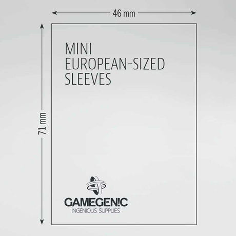 Gamegenic Board Game Sleeves Mini European Clear (100 ct.)