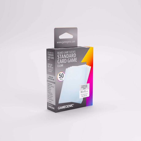 Gamegenic Board Game Sleeves Standard Card Game Clear (100 ct.)