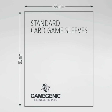 Gamegenic Board Game Sleeves Standard Card Game Clear (100 ct.)