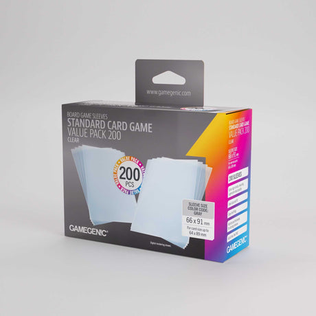 Gamegenic Prime Sleeves Standard Card Game-Size Value Pack (200)