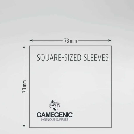Gamegenic Board Game Sleeves Square Clear (100 ct.)