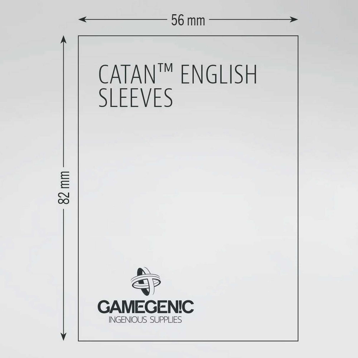 Gamegenic Board Game Sleeves CATAN English Clear (100 ct.)