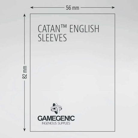 Gamegenic Board Game Sleeves CATAN English Clear (100 ct.)