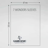 Gamegenic Board Game Sleeves 7 Wonders Clear (100 ct.)