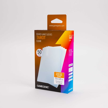 Gamegenic Board Game Sleeves Tarot-Size Clear (50 ct.)