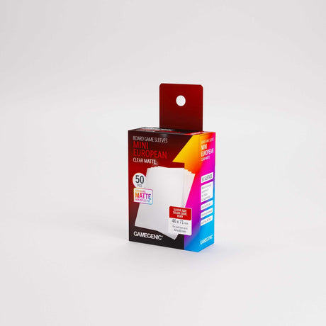 Gamegenic Board Game Sleeves Mini European Clear Matte (50 ct.)