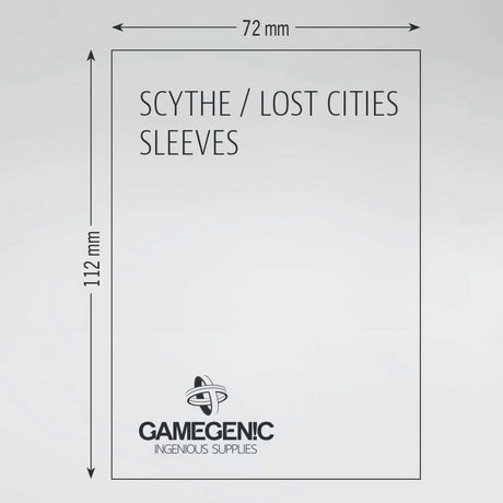 Gamegenic Board Game Sleeves Scythe Clear Matte (100 ct.)