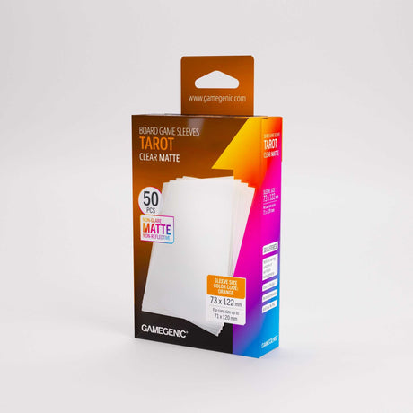 Gamegenic Board Game Sleeves Tarot Clear Matte (50 ct.)