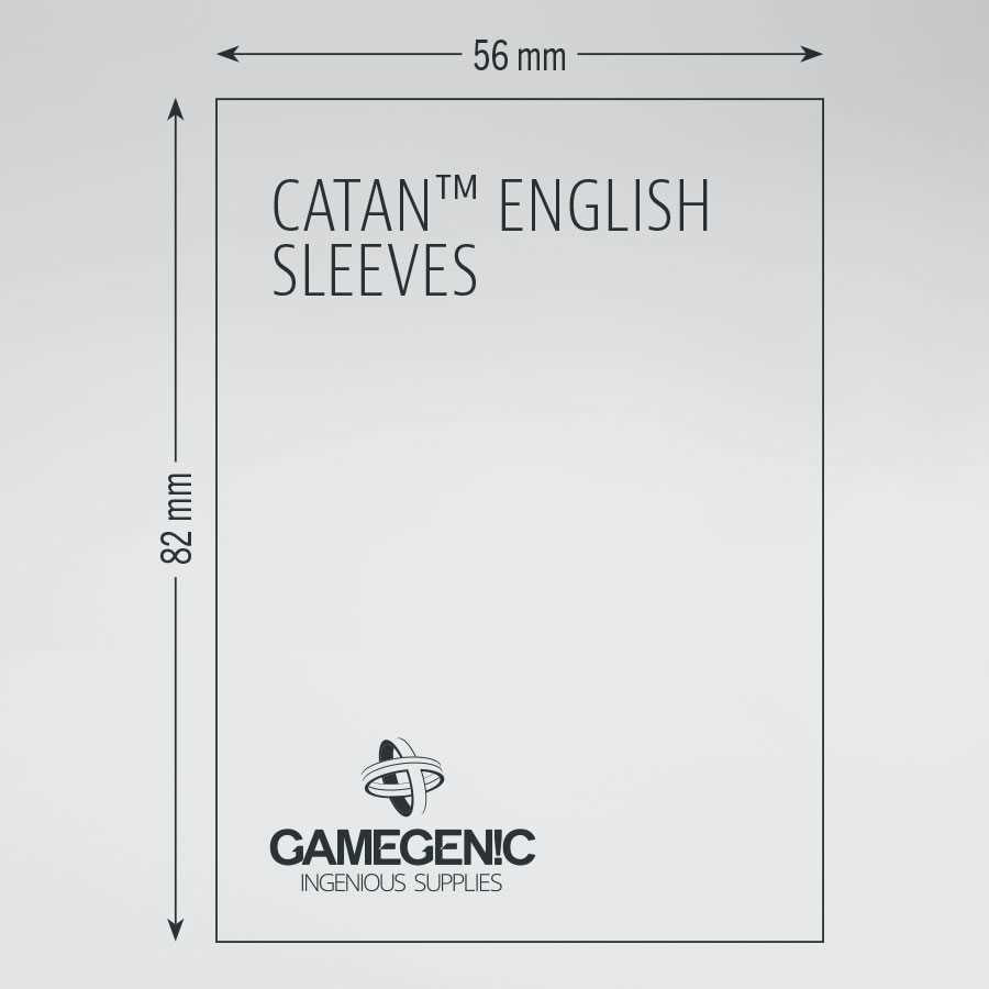 MATTE CATAN-Sized Sleeves: 56 x 82 mm (50)