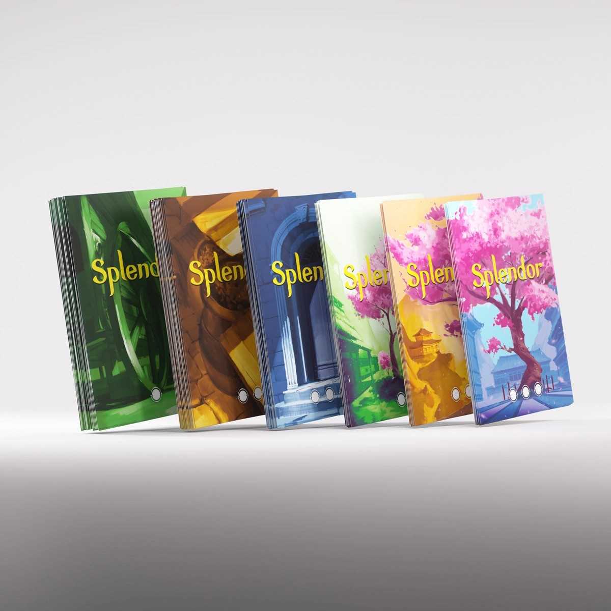 Gamegenic, Splendor Art Sleeves, 120 pochettes par paquet, assez pour toutes les cartes Splendor Gamegenic, Splendor Art Sleeves, 120 pochettes par paquet, assez pour toutes les cartes Splendor