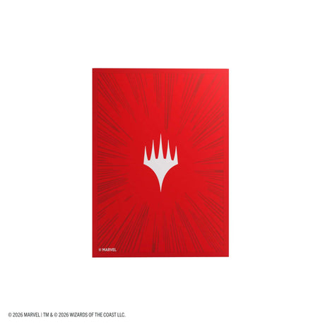 Gamegenic Magic: The Gathering Marvel Super Heroes Premium Double Sleeving Pack 100 -  Comic Burst Red