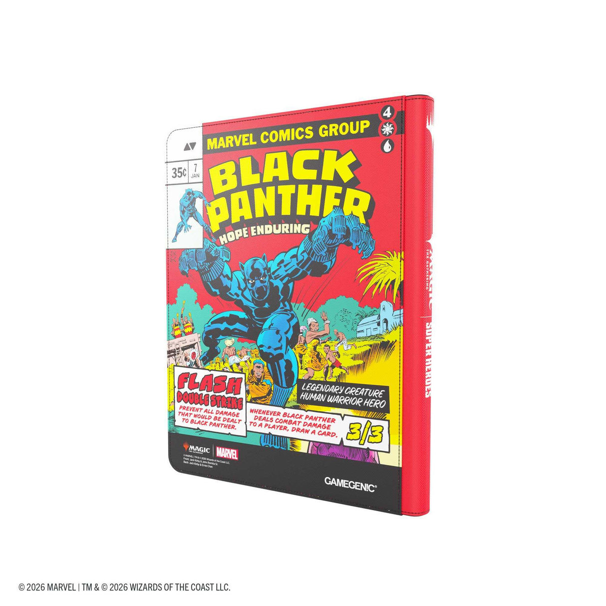 Gamegenic Magic: The Gathering Marvel Super Heroes Zip-Up Album 18-Pocket - Captain America/Black Panther