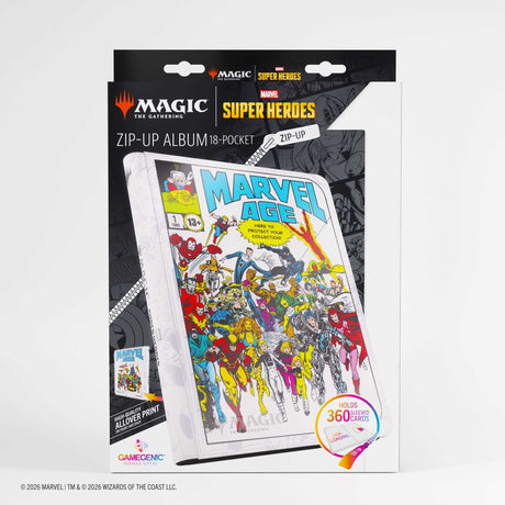 Gamegenic Magic: The Gathering Marvel Super Heroes Zip-Up Album 18-Pocket - Marvel Age