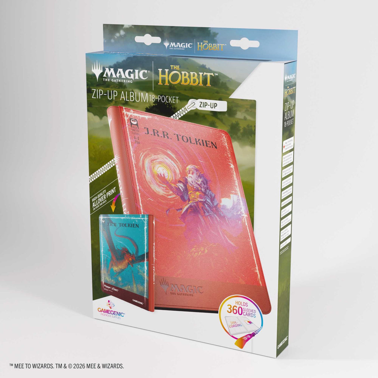 Gamegenic Magic: The Gathering The Hobbit Zip-Up Album 18-Pocket - The Arkenstone/Smaug, Worm of Dread